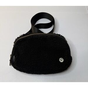 black fuzzy lululemon fanny pack Amazon.com | Athletica Everywhere Fleece Belt Bag (Black) Everywhere Belt Bag 1L |